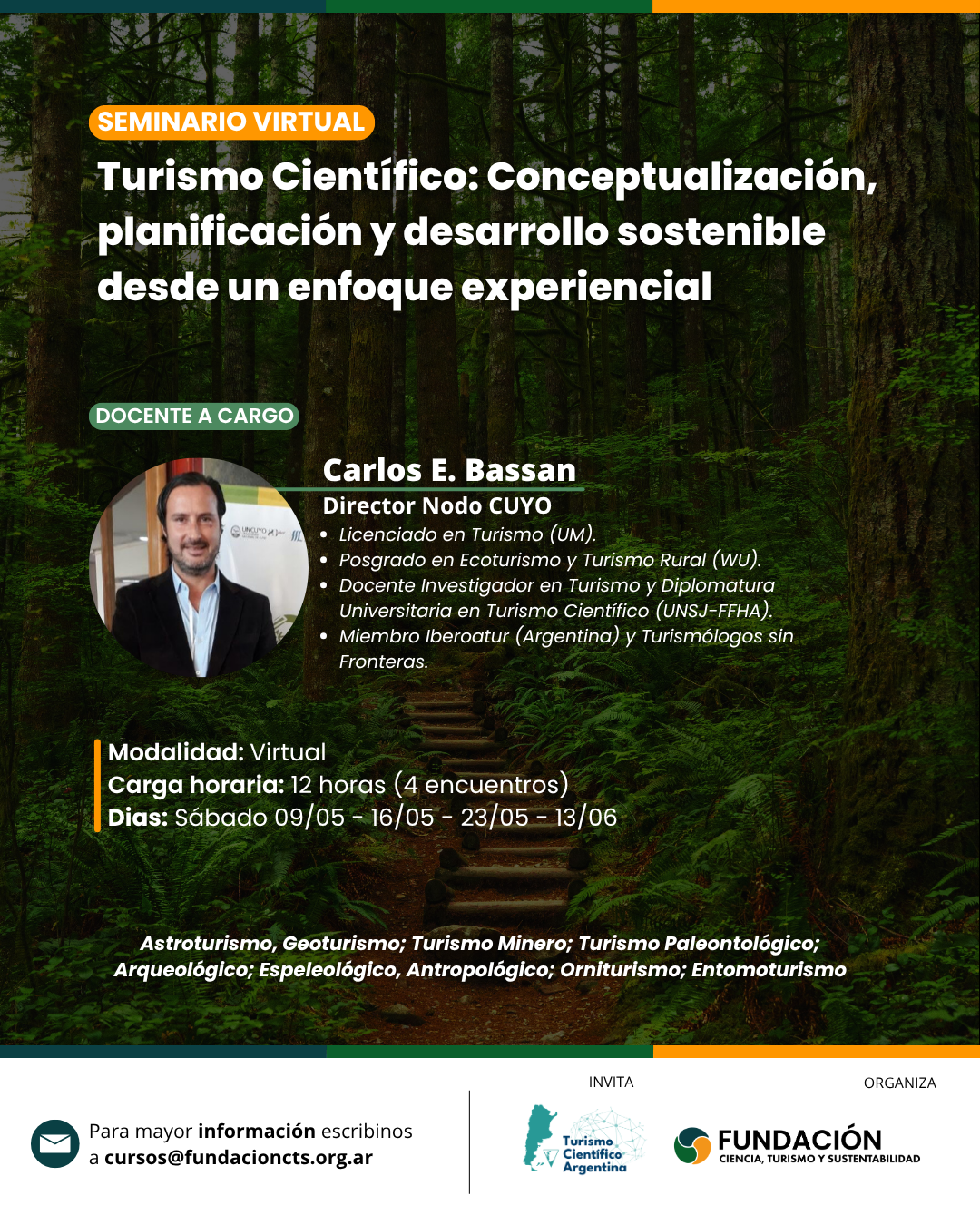 curso turismo científico argentina fundacion cts seminario virtual